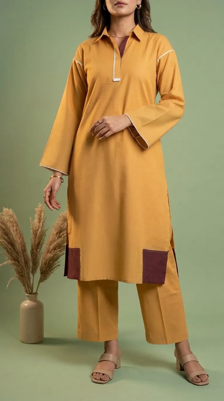 2 PC Embellished Khaddar Suit PW520120