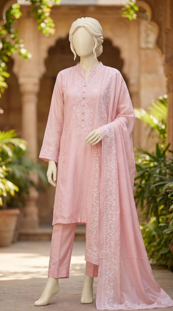 3 PC Embellished Chiffon Suit PW526223