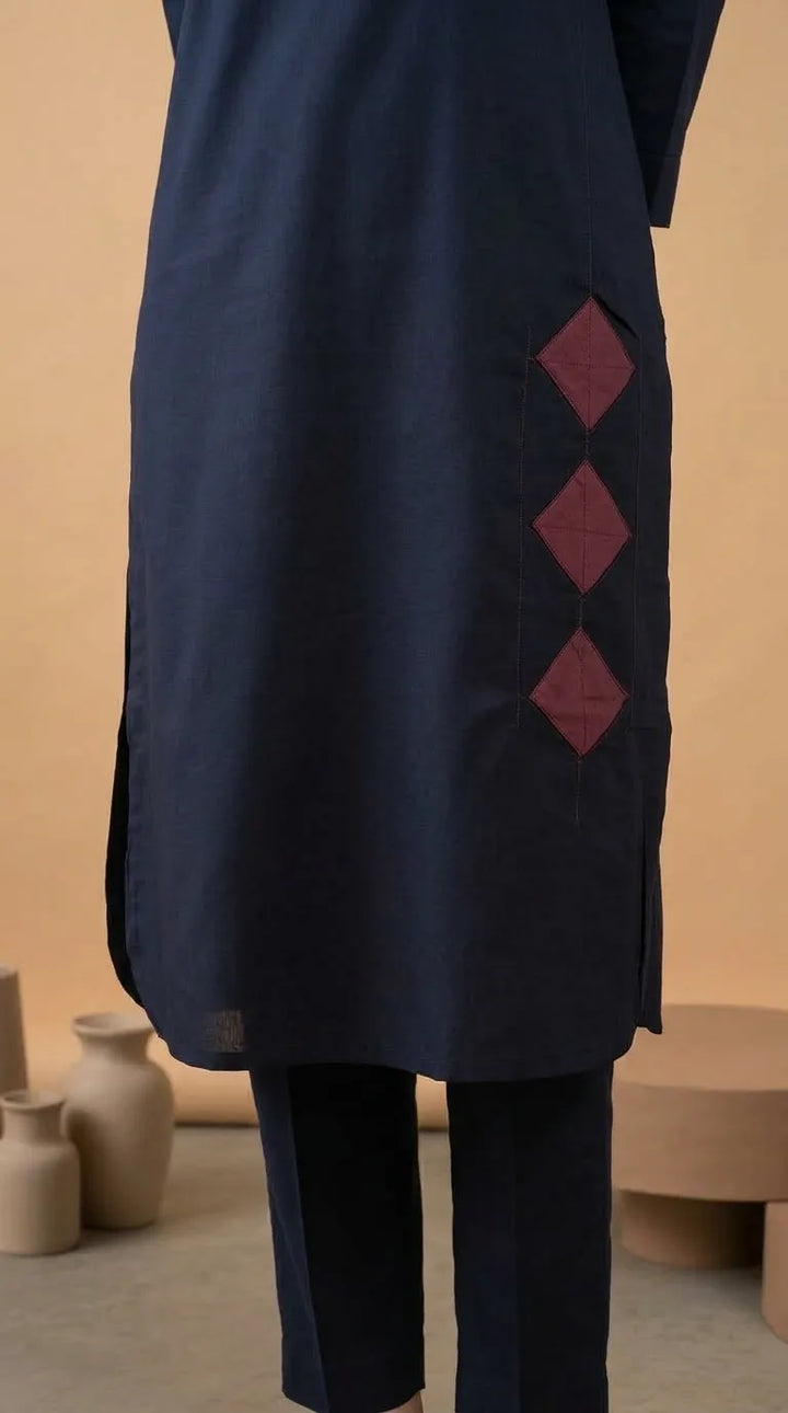 Embellished Khaddar Stitched Shirt PW529601