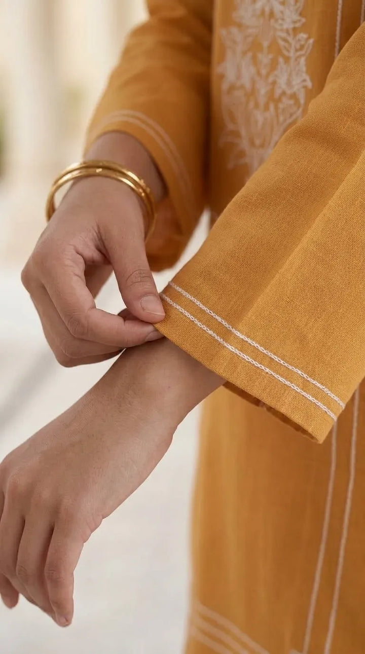 3 PC Embellished Khaddar Stitched Suit PW529720
