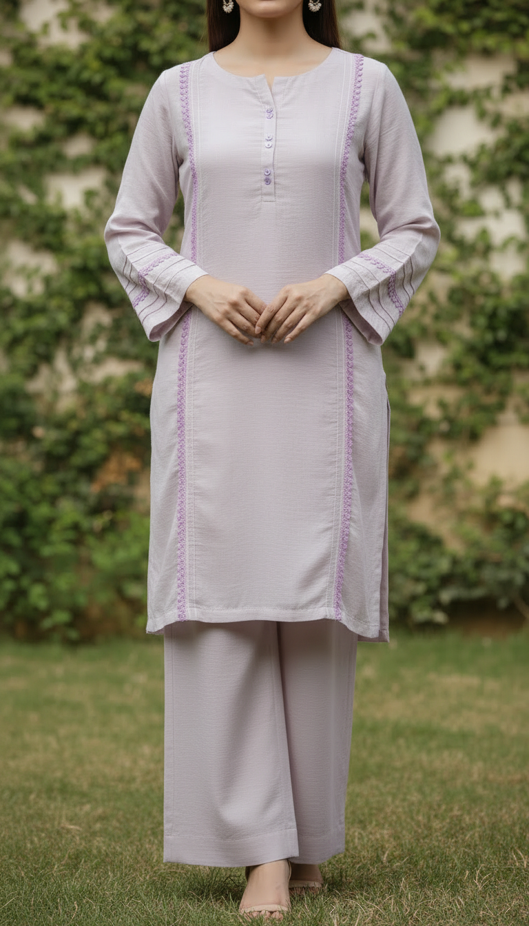 2 PC Blended Fabric Suit PW5349