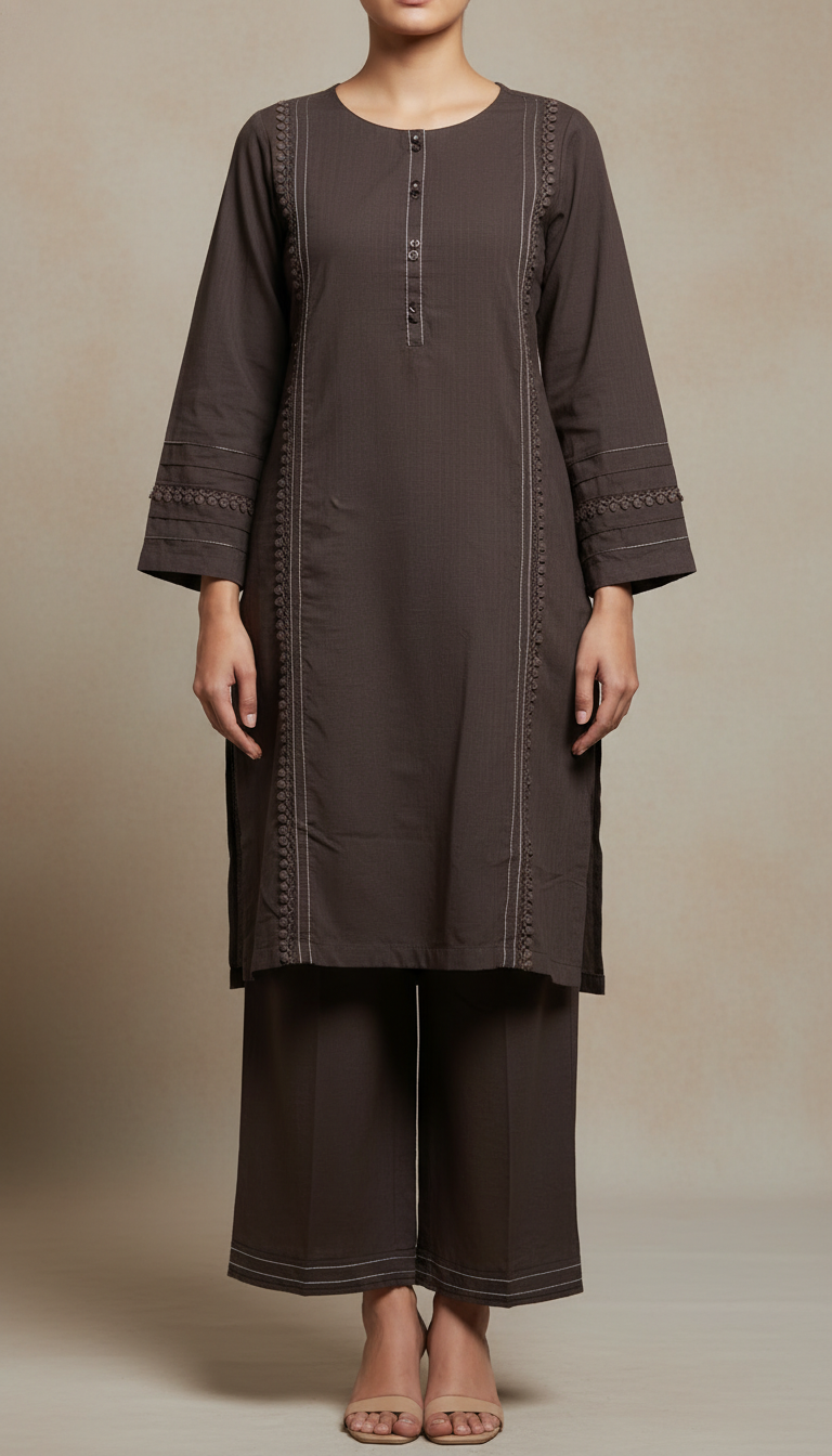 2 PC Blended Fabric Suit PW5349