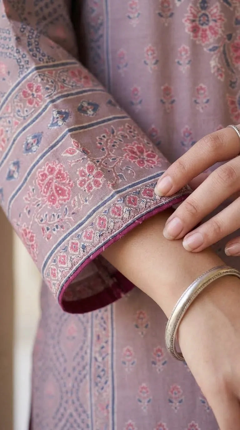 3 PC Embellished Khaddar Stitched Suit PW535302