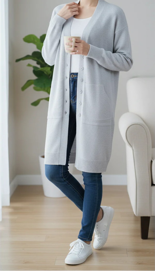 Grey Winter Sweater PW5506