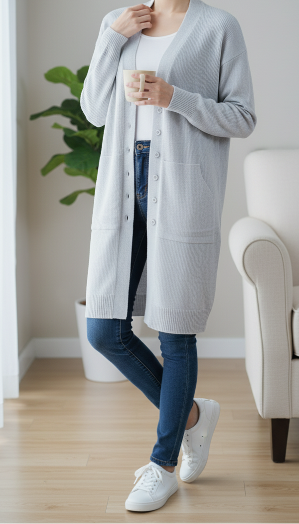 Grey Winter Sweater PW5506