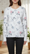 White Printed Sweater PW5530