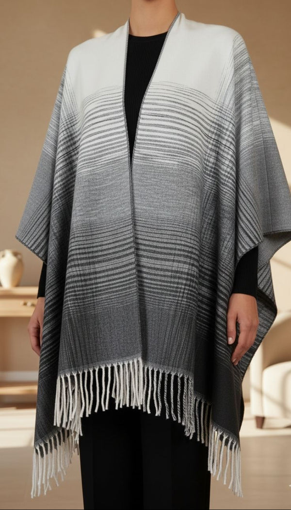 Off/White Cape Shawl PW5602