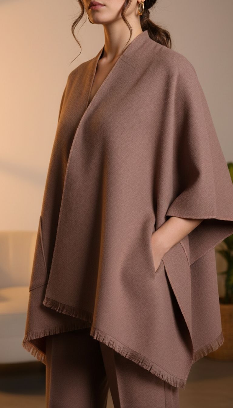 Brown Cape Shawl PW5604