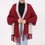 Maroon 2 Tone Acrylic Cape Shawl PW5618