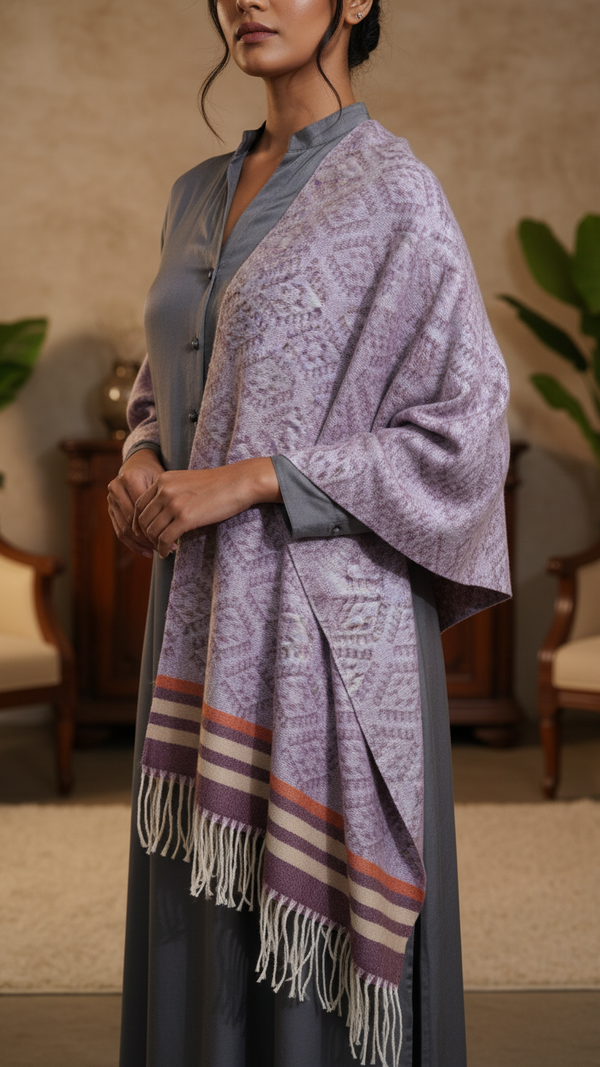 Purple Winter Capeshawl PW5630