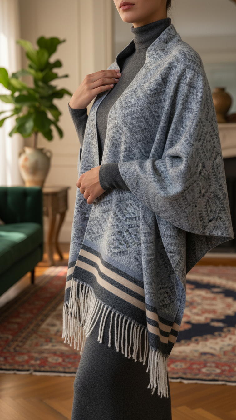 Black Winter Capeshawl PW5631