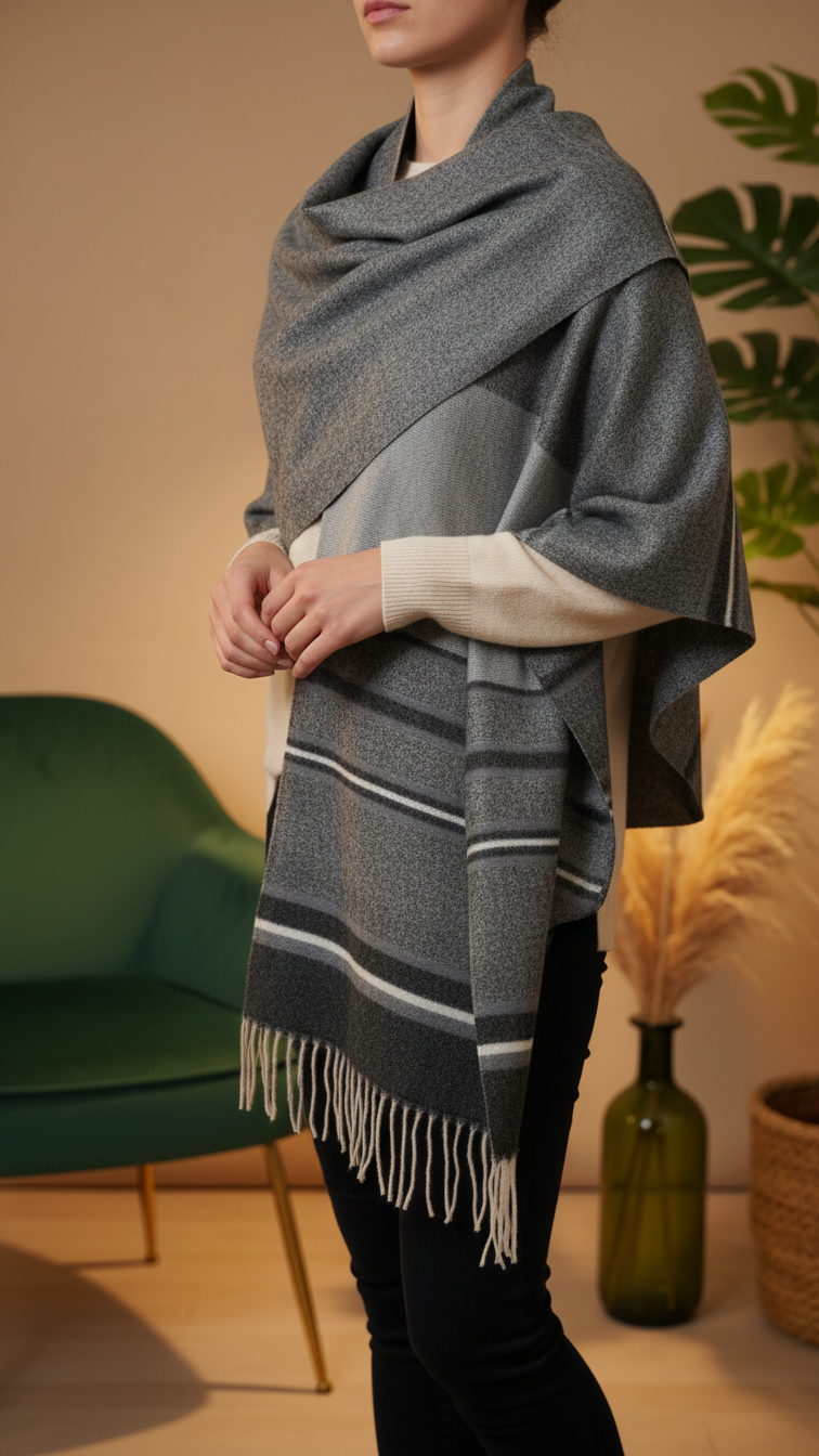 Black Winter Capeshawl PW5634