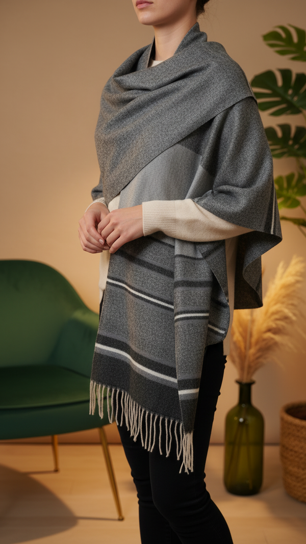 Black Winter Capeshawl PW5634