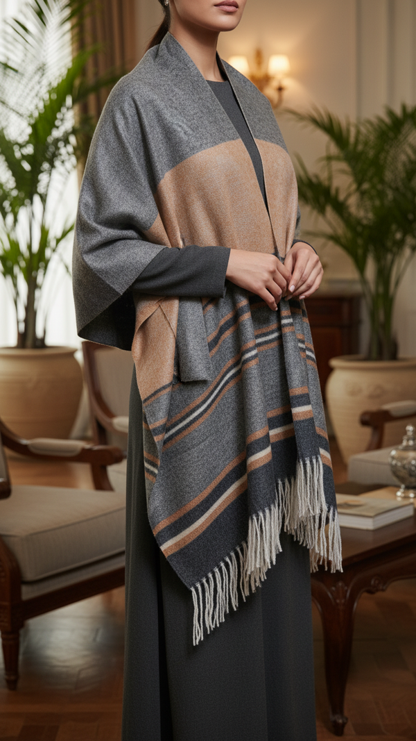 Mehndi Winter Capeshawl PW5638