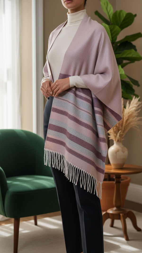 Pink Winter Capeshawl PW5641