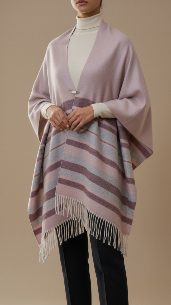 Pink Winter Capeshawl PW5641