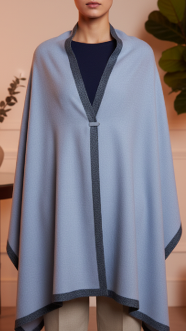 Grey Winter Capeshawl PW5652