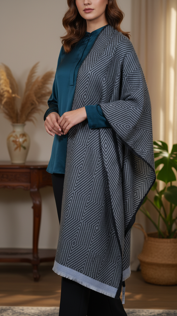 Black Winter Capeshawl PW5673