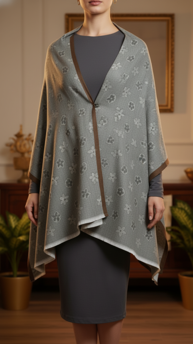 Green Winter Capeshawl PW5683