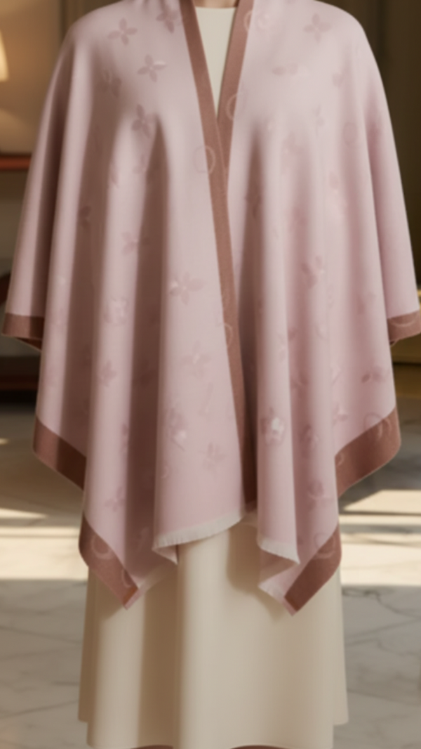 Pink Winter Capeshawl PW5687