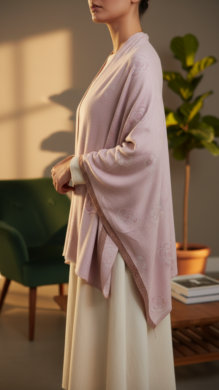 Pink Winter Capeshawl PW5699