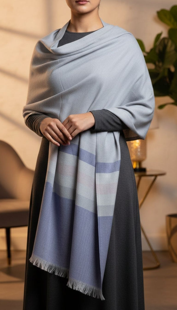 Grey Winter Shawl PW5703