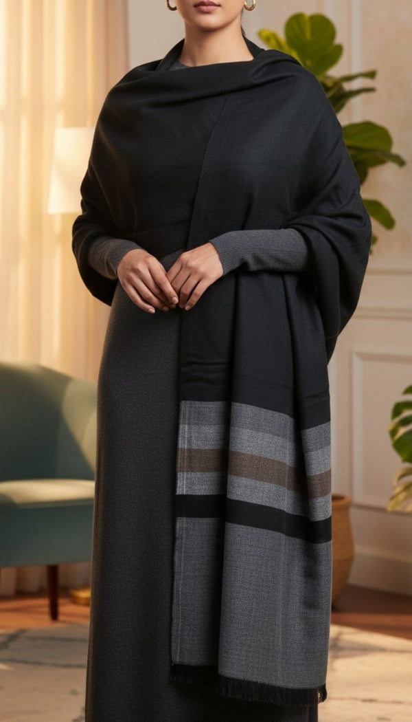 Black Winter Shawl PW5704