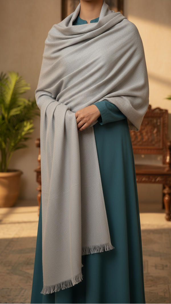 Grey Winter Shawl PW5713