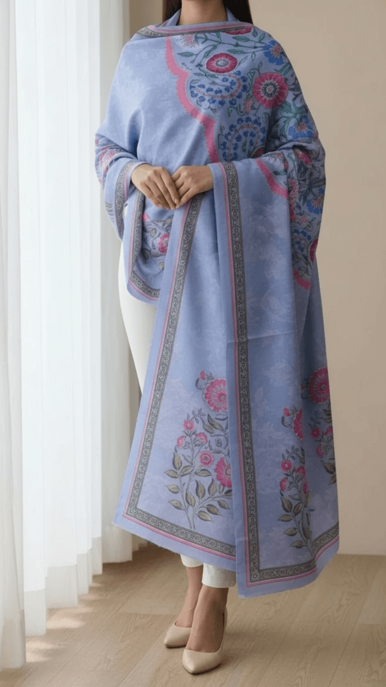 Grey Winter Shawl PW5718