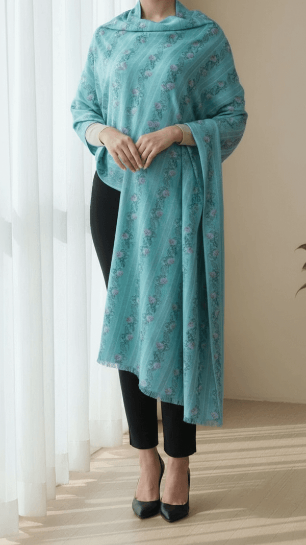 Green Winter Shawl PW5722