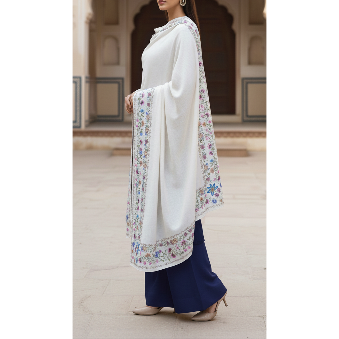 Off/White Winter Shawl PW5727