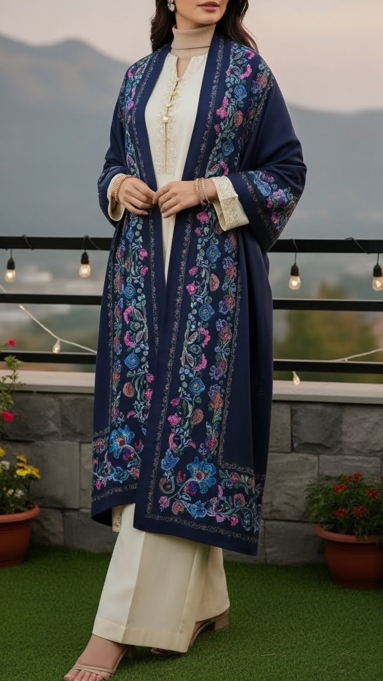 Black Winter Shawl PW5728