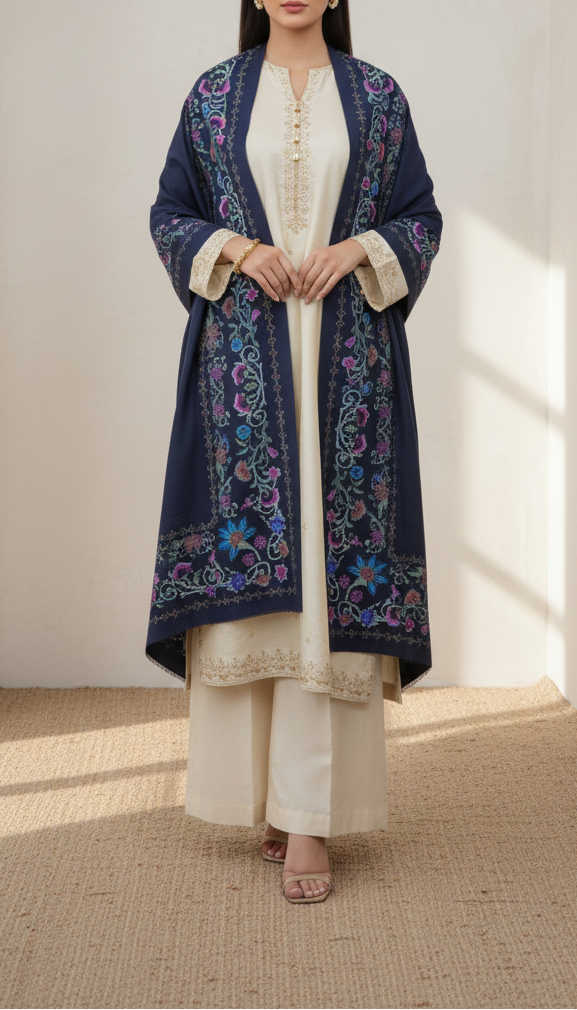 Black Winter Shawl PW5728