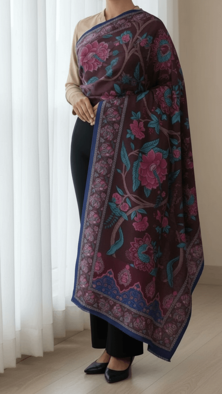 Brown Winter Shawl PW5729