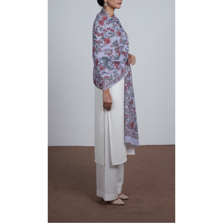 Off/White Winter Shawl PW5731