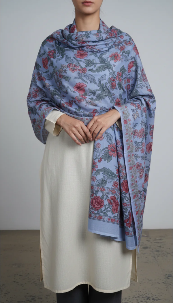 Grey Winter Shawl PW5732