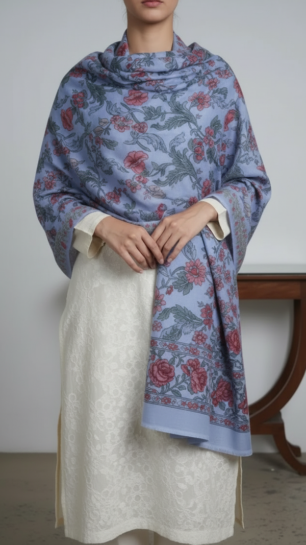 Grey Winter Shawl PW5732