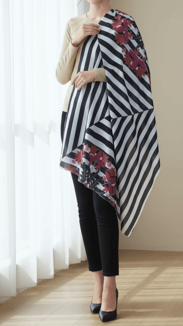 Black Winter Shawl PW5733