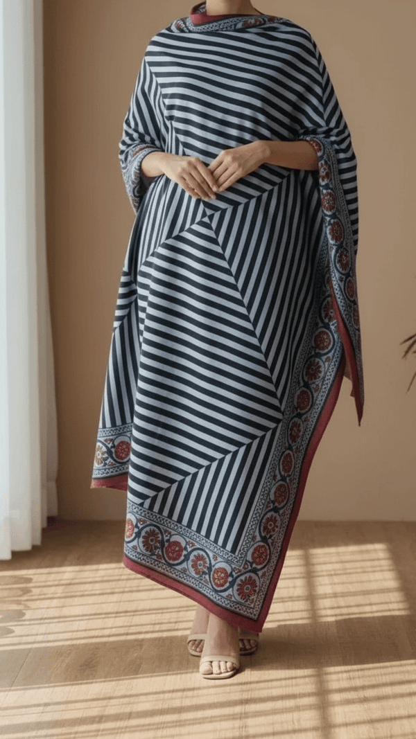 Black Winter Shawl PW5734