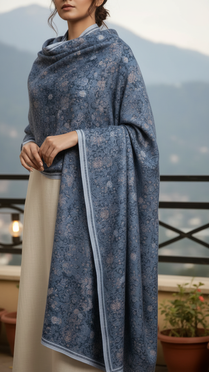 Blue Winter Shawl PW5735