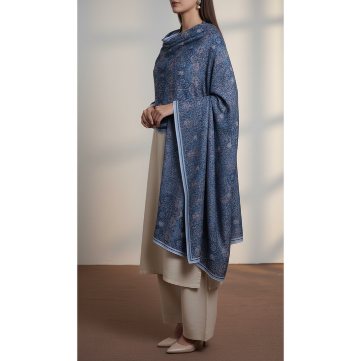 Blue Winter Shawl PW5735