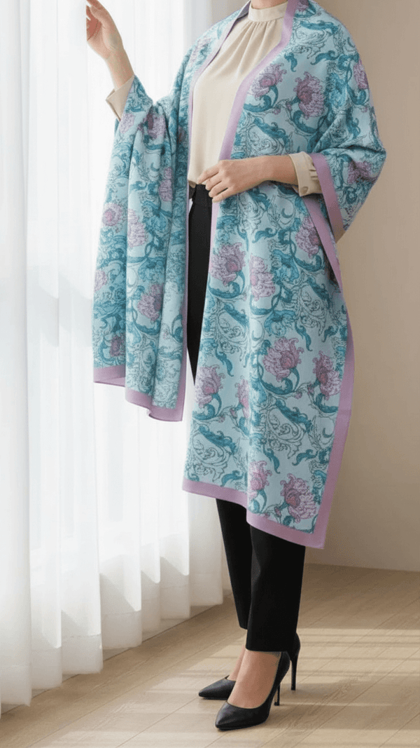 Green Winter Shawl PW5736