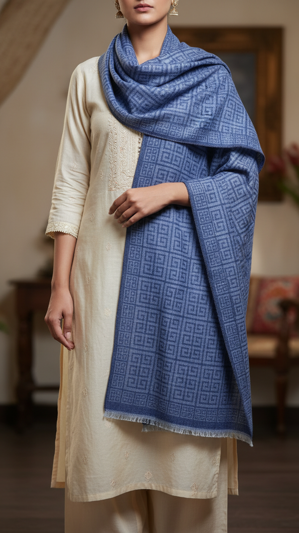 Navy Winter Stole PW5739