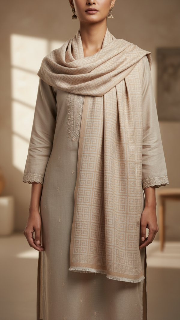 Tan Winter Stole PW5739