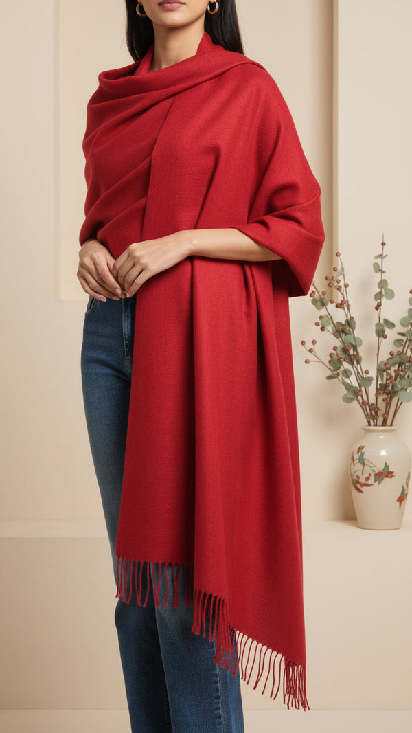 Red Winter Stole PW5740