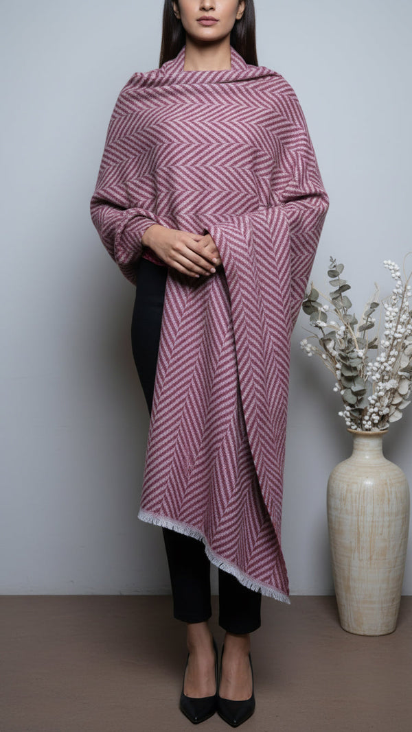 Maroon Winter Stole PW5743