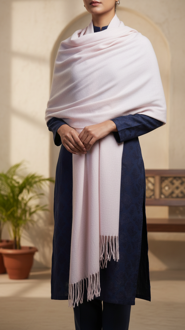 Peach Winter Stole PW5747