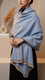 Sky Blue Winter Stole PW5748