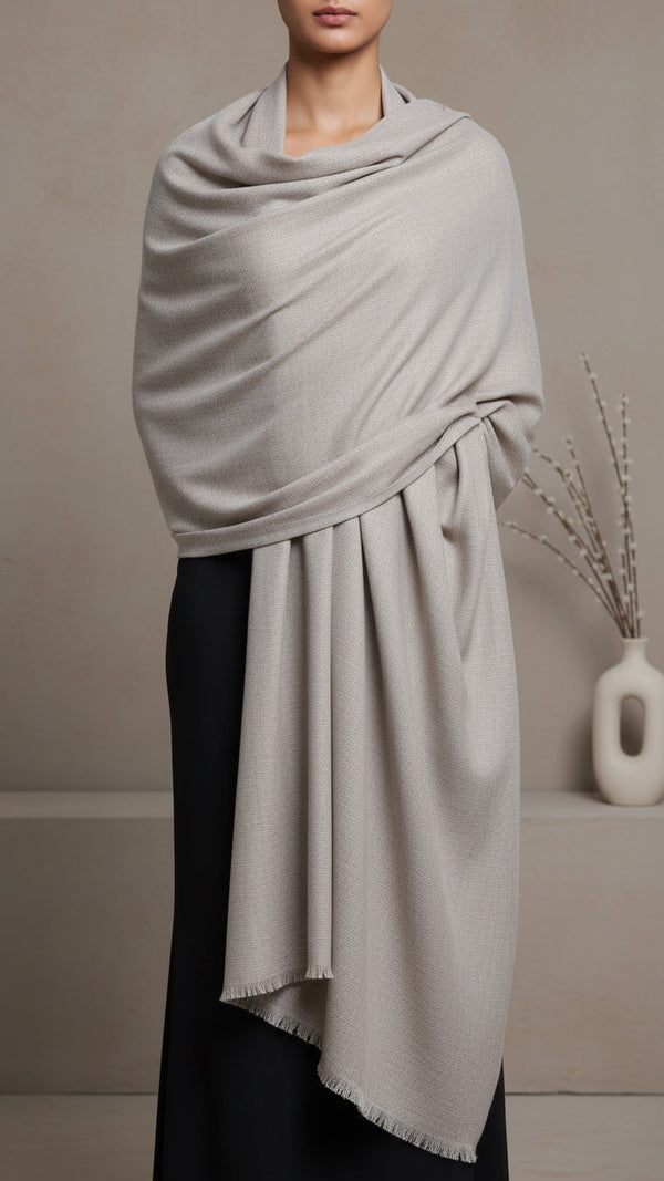 Beige Winter Stole PW5752