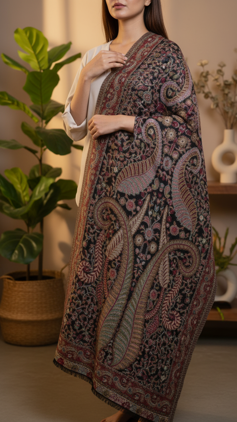 Black Winter Stole PW5753